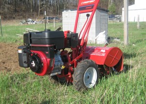 11hp Briggs Vanguard engine on Troy Bilt Horse Tiller