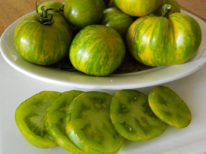 Tomato, Green - Green Zebra - St. Clare Heirloom Seeds