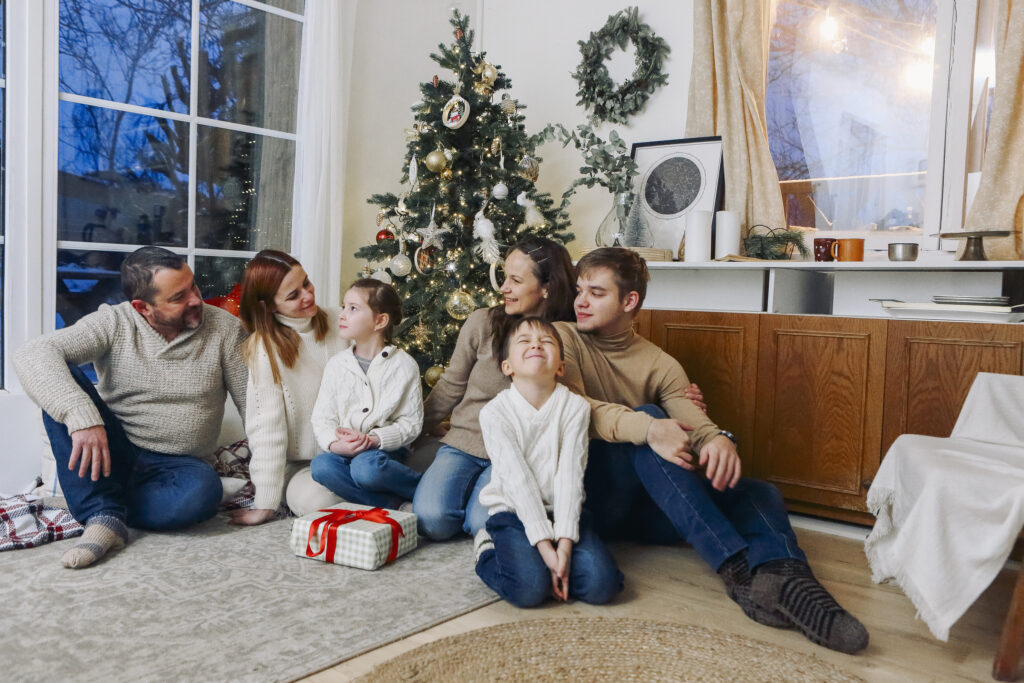 Christmas Gift Giving Ideas St. Clare Heirloom Seeds Family Gathered at Christmas 1